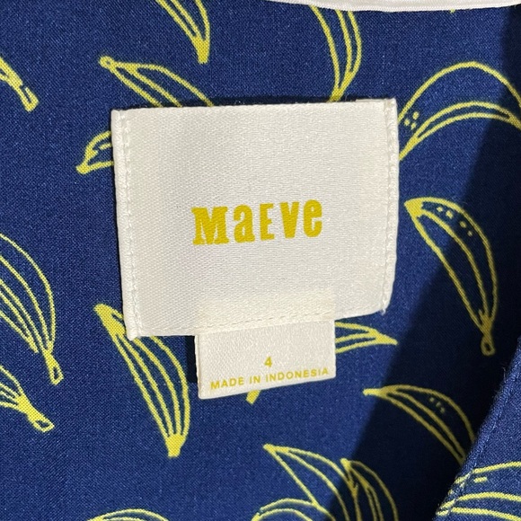 Anthropologie Maeve Sunseeker Banana Print Top - Picture 6 of 6